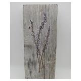 ForagedDecor carved and painted lavender on