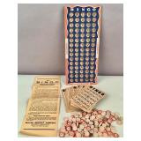 Vintage Milton Bradley Finger-Tip Bingo set