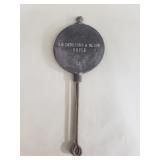 Vintage A B Skoglund & Olsen cast iron waffle