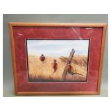 Signed Margaret De Wolf "South Dakota Pheasants"
