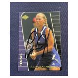 Anna Kournikova signed card