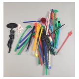 Vintage plastic drink stirrers