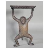 Brass monkey figure card holder