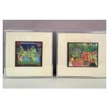 Pair of vintage Friedensreich Hundertwasser prints