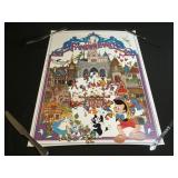 Vintage Disneyland "Fantasylandï¿½ lithograph poster