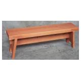 Custom made pine bench
