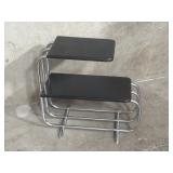 Lloyd Art Deco chrome & black lacquered tiered