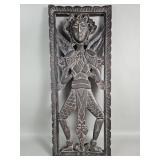 Vintage Southeast Asian hand-carved wooden w