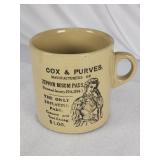 Vintage risque English Cox & Purves ceramic mug