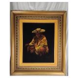 1965 Esperanza Martï¿½nez Mexican velvet art