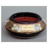 Bohemian Czech crystal ashtray
