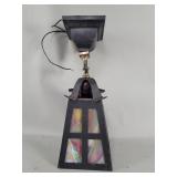 Vintage Mission style pendant light with