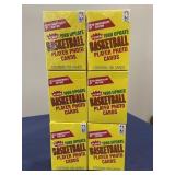 Lot of 6 sealed 1990 Fleer Update basketball boxes