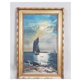Antique G. Daelaman signed oil on canvas