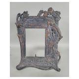 Art Nouveau-style cast iron picture frame