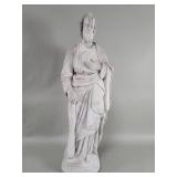 Cement religious garden statue