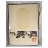 Vintage Le Ba Dang lithograph with intaglio
