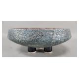 Mid-century Modern studio pottery footed bowl