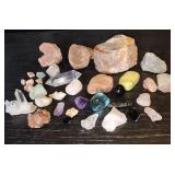 Collection of raw & tumbled minerals
