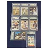 Large lot of graded baseball cards