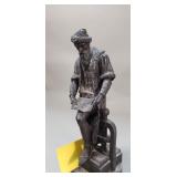 Spelter replica of Pierre-Jean David d