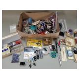 Box of jewelry making supplies