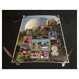 Walt Disney World Epcot Center 1982 litho poster
