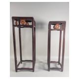 Pair of vintage Chinese plant stands