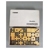 Vintage standard marble-like dominos set