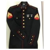 Vintage 1997 USMC enlisted dress blue coat
