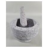 Granite mortar and pestle set