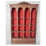 Vintage miniature display shelf