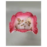 Antique Victorian ruffled pink bride
