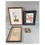 Group of watercolor, oil, and mixed media