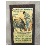 "Plaza De Toros Monumentalï¿½ print on board