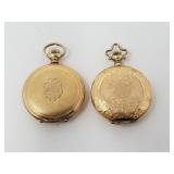 Antique gold-filled pocket watches