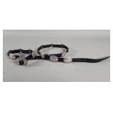 Silver, leather and copper belt