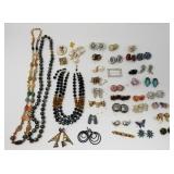 Vintage jewelry, earrings, necklaces, etc.