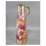 Antique Nippon hand painted Moriage pitcher