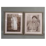 Pair of Edward S. Curtis photographic prints