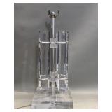 Mid century modern acrylic lamp