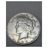 1923 Peace dollar coin
