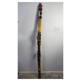 Traditional Native American beaded bow and arrow