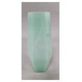 Vintage Asian jade glass vase