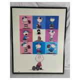 Vintage Peanuts Schultz USA made print