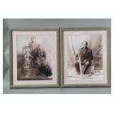 Pair of Native American photographic prints