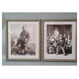 Pair of vintage Native American photographic