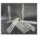 Murano style glass prisms and pendants