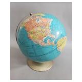 Vintage Rand McNally world globe