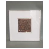 Vintage double sided framed textile